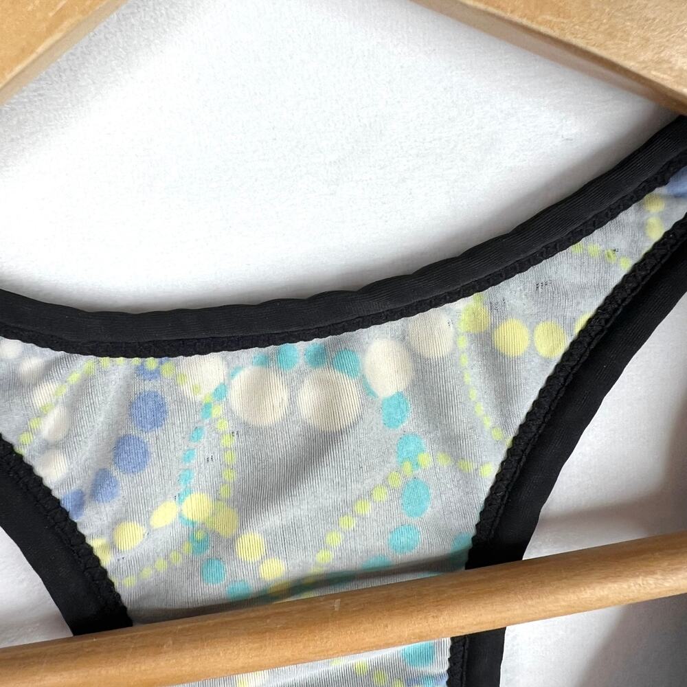 Merona Funky Print Racer Back Tankini Top Small - Picture 4 of 7